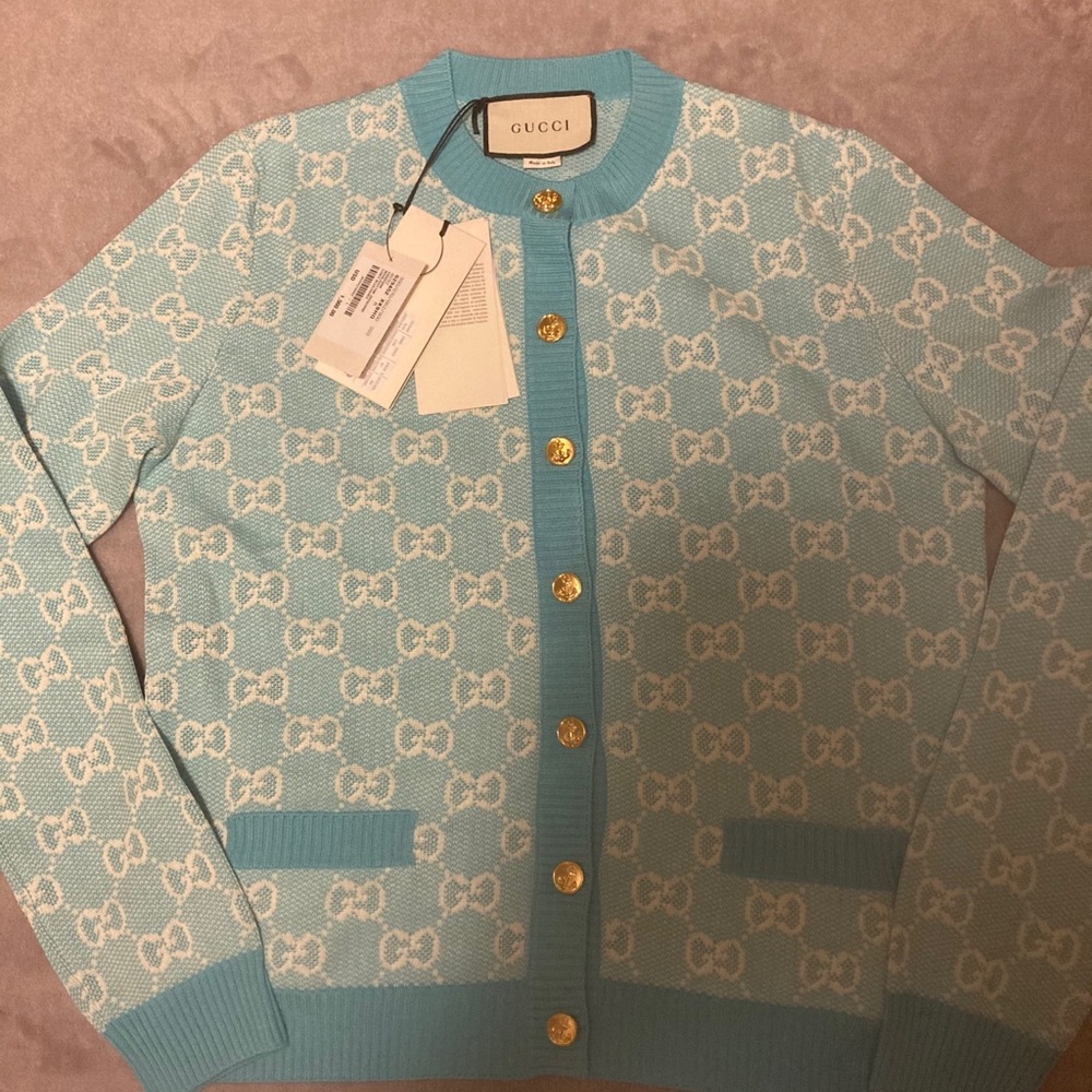 Gucci Cardigan wool and cotton blend NWT.